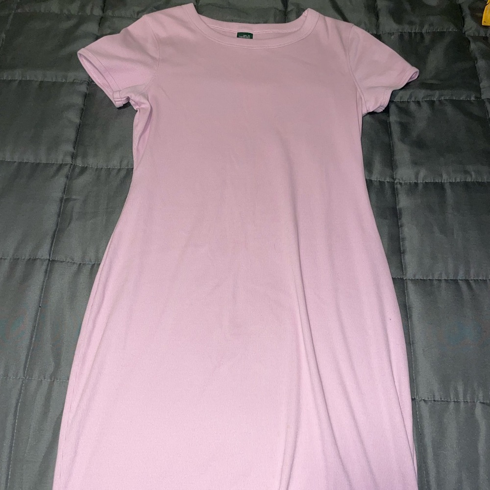 Purple bodycon dress